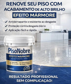Revestimento de Piso Epóxi com Acabamento de Mármore de Alto Brilho + BRINDE HOJE 🔥Kit Ferramentas de Aplicação🔥