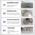 Revestimento de Piso Epóxi com Acabamento de Mármore de Alto Brilho + BRINDE HOJE 🔥Kit Ferramentas de Aplicação🔥
