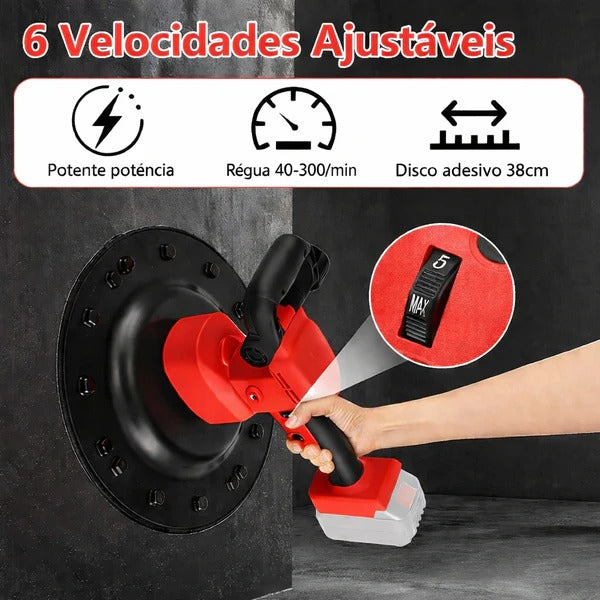 Desempenadeira Elétrica Profissional + BRINDE HOJE (4 Discos)